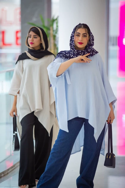 مانتو لینن پنبه عسل