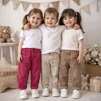 شلوار کتان اسپرت بچگانه 1 الی 3 سال