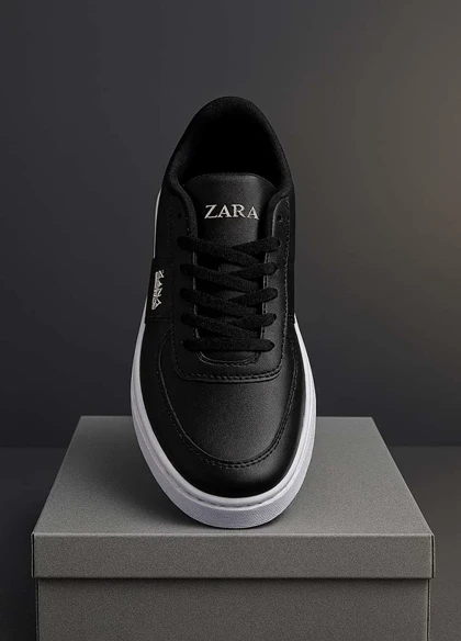 کفش تخت Zara مردانه مشکی مدل Kiyan