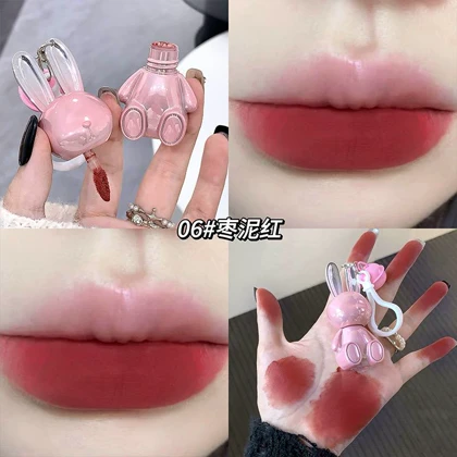 رژلب خرگوش صورتی زنگوله ای Gege bear کد 1229