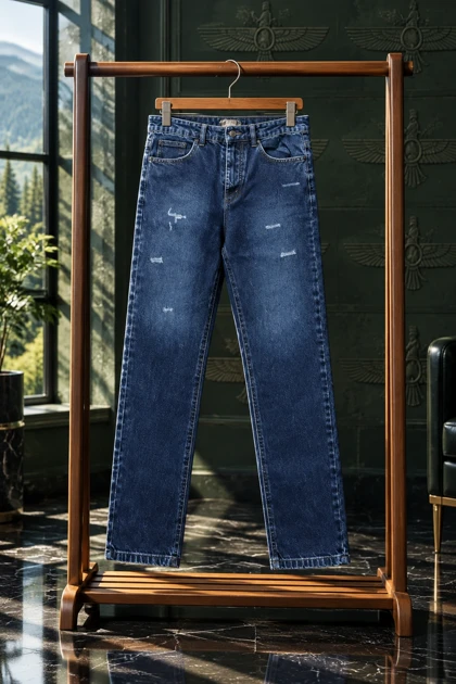 شلوار جین مام فیت برند ZARA