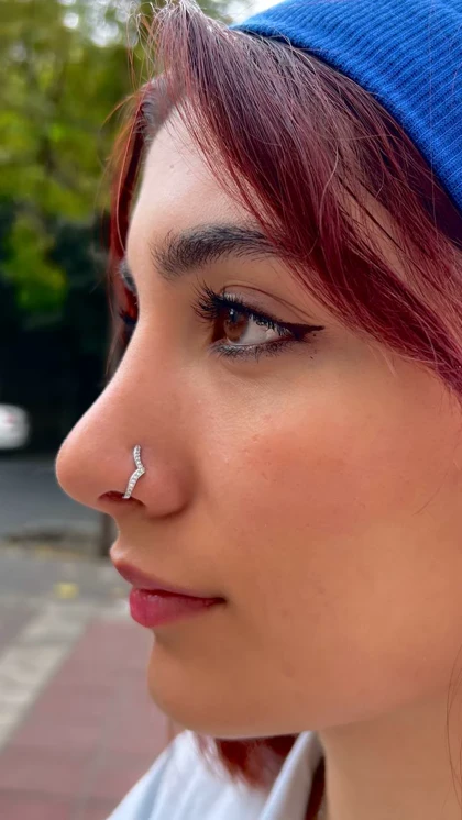 پیرسینگ فیک بینی لب بدون نیاز به سوراخ