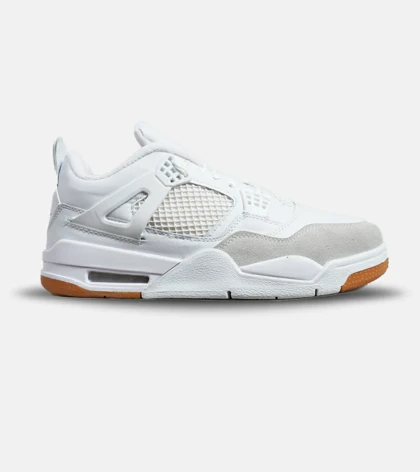 کتانی ساق‌دار بزرگ پا سفید Nike air jordan 4 مدل 8940