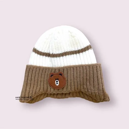 کلاه نوزادی پسرانه بافت تدی