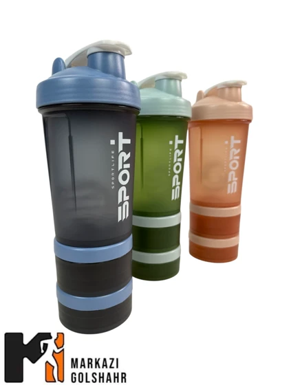 شیکر ورزشی بدنه طلق مات 4 تیکه کدS011