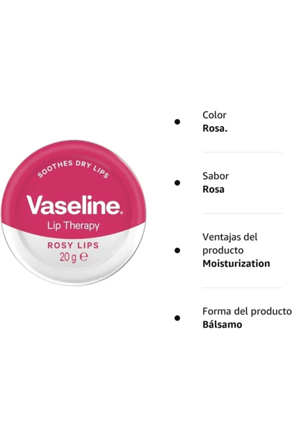بالم لب وازلین مدل گل رز Vaseline ROSY LIPS 20g