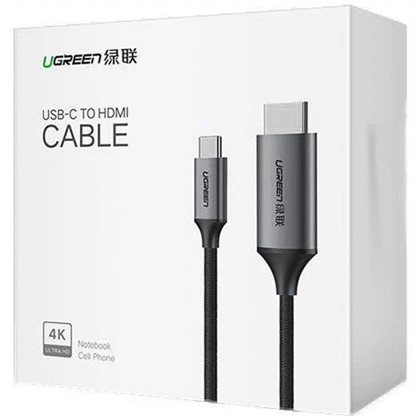 کابل تبدیل تایپ‌سی به HDMI یک و نیم متری یوگرین ugreen MM142 50570