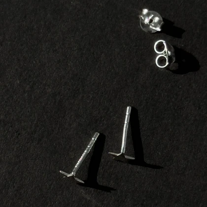 گوشواره ستاره نقره