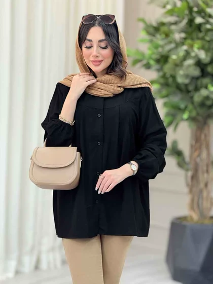 شومیز پیله دار آستین کش