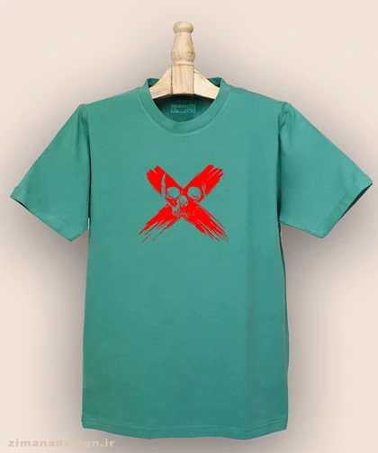 تیشرت مردانه و زنانه طرح اسکلت مرگ کد 930