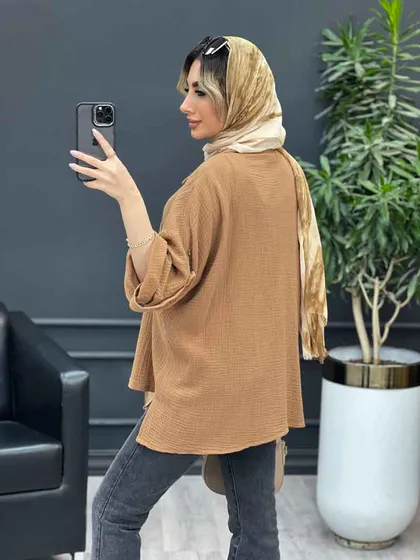 مانتو تک جیب آستین پاگن