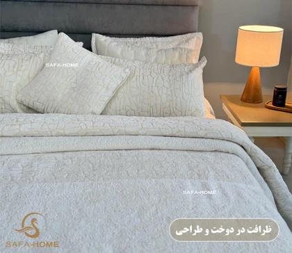 روتختی عروس دونفره لوکس 9 تکه طرح تدی
