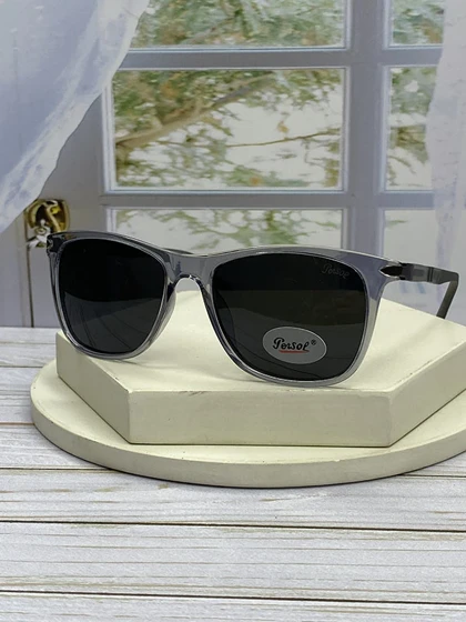 عینک آفتابی مردانه با فریم ساده فریم کائوچو سبک و عدسی پلی‌کربنات UV400 پلاریزه