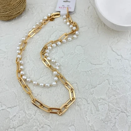 گردنبند زنانه مروارید تیفانی، شیک و جذاب Xuping