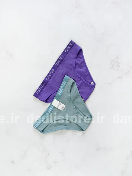 شورت اسلیپ کبریتی کمر کش نوشته FINETOO