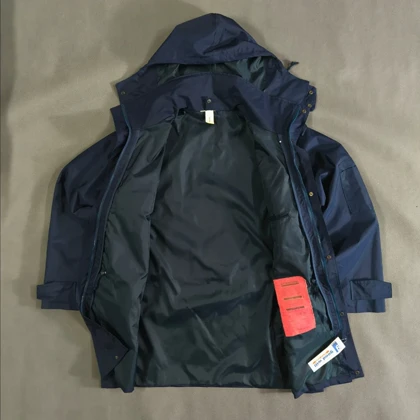 🤍 SIZE XL-XXL کاپشن بارانی بلند برزنتی گورتکس اورجینال از برند معتبر FLOWER GLOVES مدل ATTENZIONE