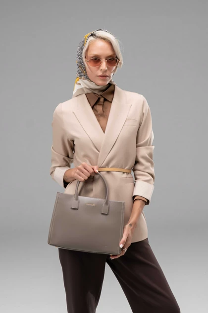 کیف دستی زنانه چرم مصنوعی دسته دار دیوید جونز DAVIDJONES