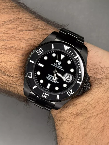 ساعت مچی رولکس سابمارینر اتوماتیک تمام مشکی Rolex Submariner