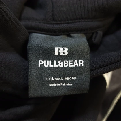هودی مشکی دیزاین 2026 pull & bear کد 412