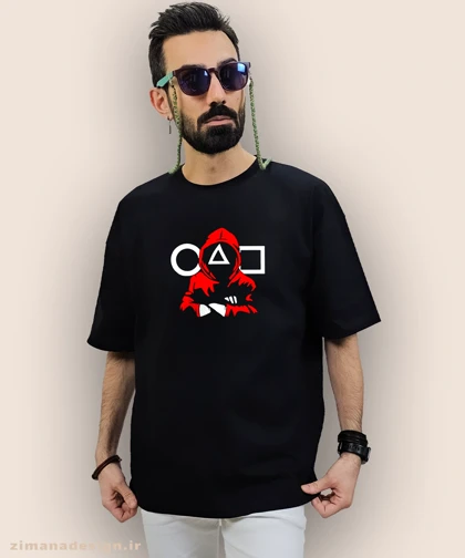 تیشرت لش مردانه و زنانه طرح اسکویید گیم کد 933