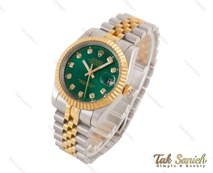 ساعت ست رولکس دیت جاست صفحه سبز Rolex-3685-S