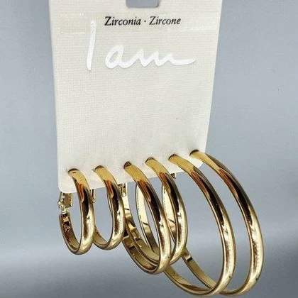 گوشواره زنانه آی ام کد Z-H57 بسته 3 عددی
