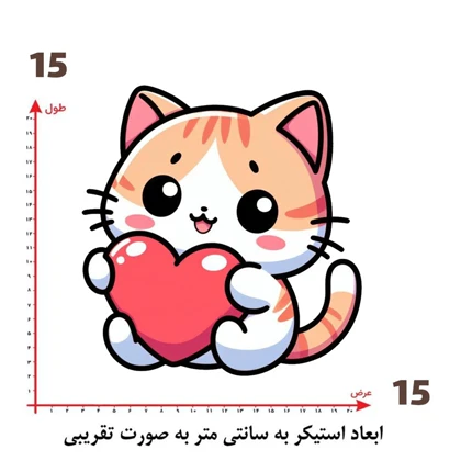 استیکر پارچه و لباس پاد آفرین مدل گربه کد 22 ad