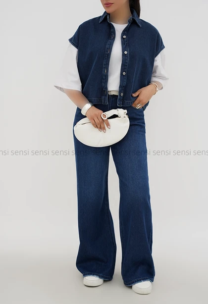 شلوار جین بگ زنانه کد1007030