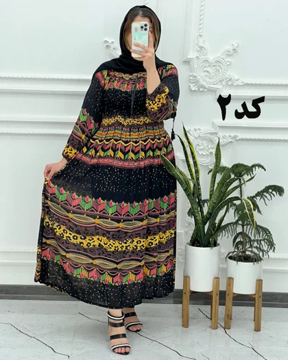 پیراهن کریشه بلند کارتیک برند 670