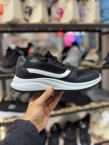 کتانی مدل ونس 106 مشکی سفید سایز زنانه و مردانه