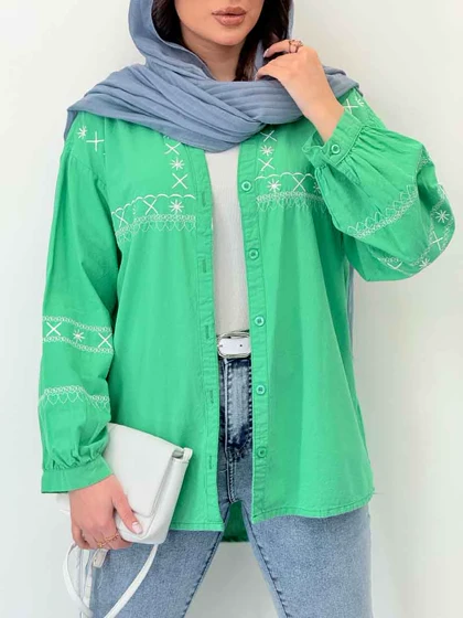 شومیز گلدوزی آدلیا
