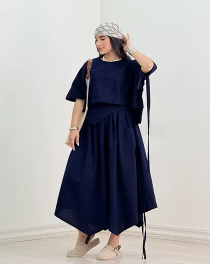 ست پانچ و شلوار پانیذ(103)کد:5280