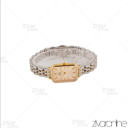 ساعت دنیل ولینگتون کوادرو زنانه مستطیلی صفحه طلایی خطی 104708