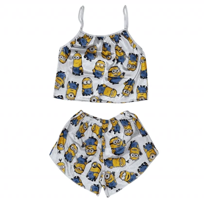 ست تاپ و شلوارک طرح مینیون 164