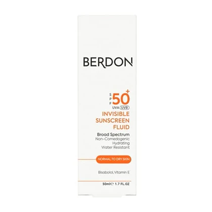 فلوئید ضد آفتاب بی رنگ SPF 50 پوست خشک بردون 50 میل