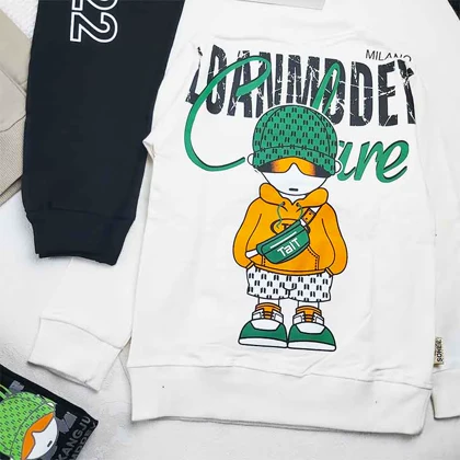 بلوز شلوار پسرانه کلاه سبز