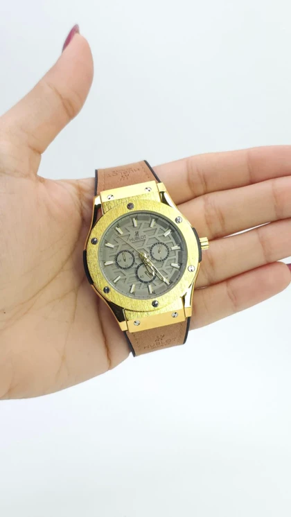 ساعت مچی مردانه هابلوت Hublot با سبک 3موتوره و موتور کوارتز ژاپن
