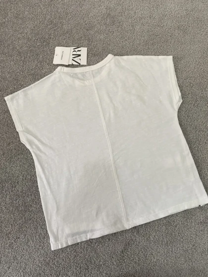 تیشرت سفید مینیمال ZARA