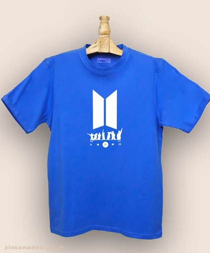 تیشرت مردانه و زنانه طرح بی تی اس کد 990