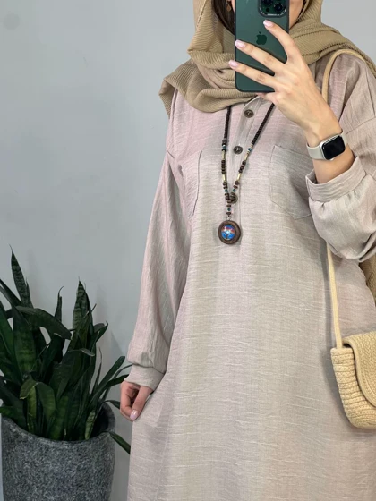 مانتو بلند دریا(به همراه کمربند)