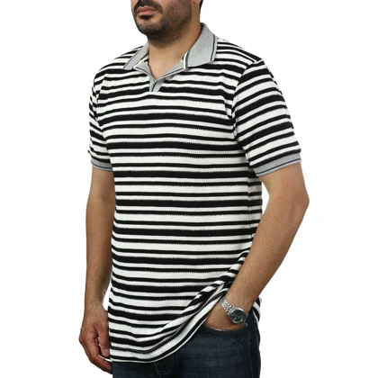 پولوشرت آستین کوتاه بافت مردانه سیزر مدل 15411863