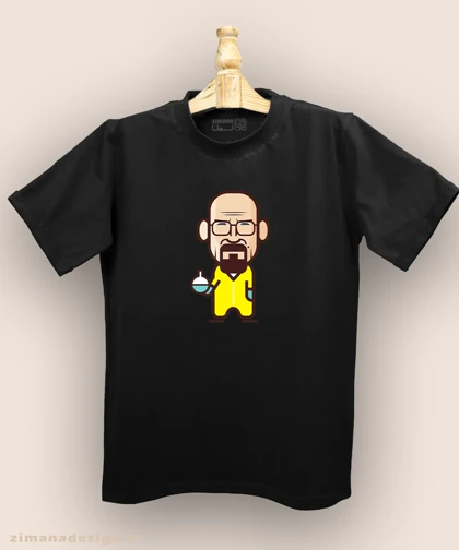 تیشرت مردانه و زنانه طرح بریکینگ بد شخصیت والتر وایت کد 884