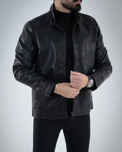 کاپشن مردانه چرم ارمان_کد4745