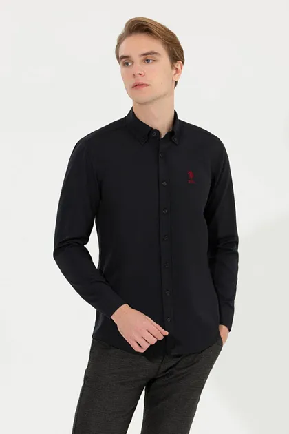 پیراهن مردانه Gox022k Us Polo Assn 1450315 مشکی 50253873-VR046