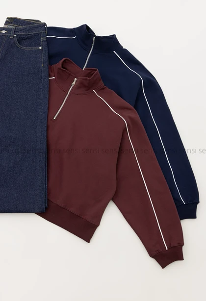 دورس باکسی داخل کرک نیم زیپ کد1004807