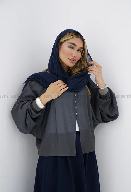 شومیز زنانه ابریشم چین‌دارکد1006410