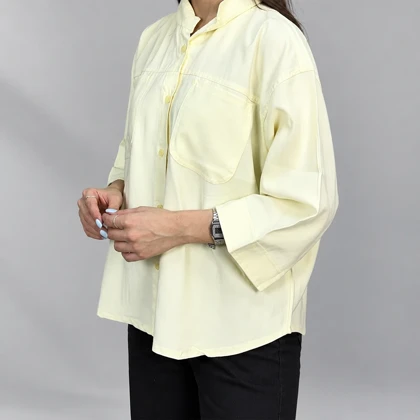 شومیز سیلک دخترانه دوجیب
