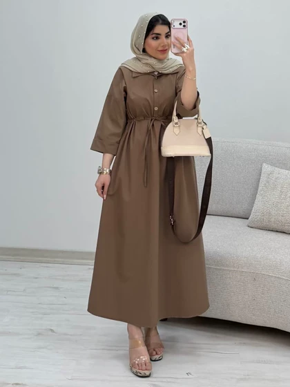 پیراهن لینن سالومه کد 435