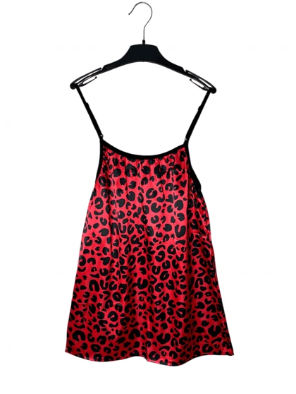 پیراهن ساتن طرح پلنگی 249