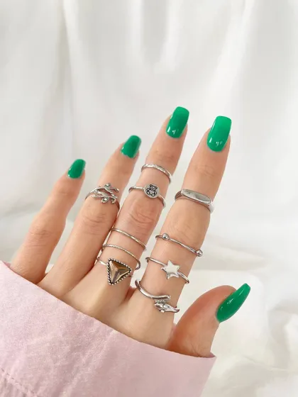 پک انگشتر طرح مار و خرسی